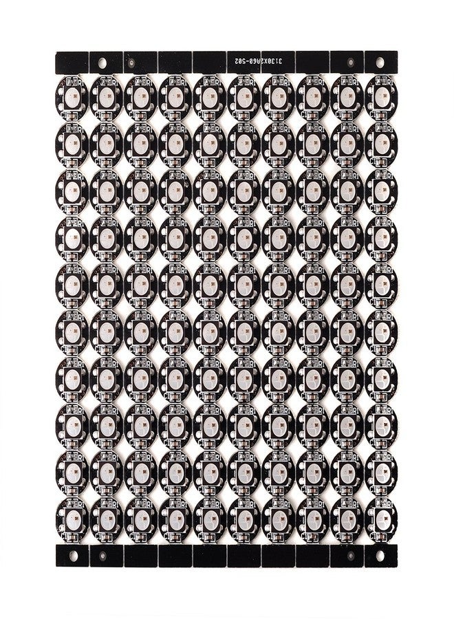 BTF-LIGHTING WS2812B 100 قطعة من وحدات إضاءة LED ذكية RGB قابلة للعنونة بشكل فردي، متوافقة مع أردوينو، وحدة إضاءة LED RGB أحادية اللون، لوحة دوائر مطبوعة سوداء فقط، تعمل بجهد 5 فولت تيار مستمر، مناسبة لأعياد الميلاد (بدون محول أو وحدة تحكم). - Image 5
